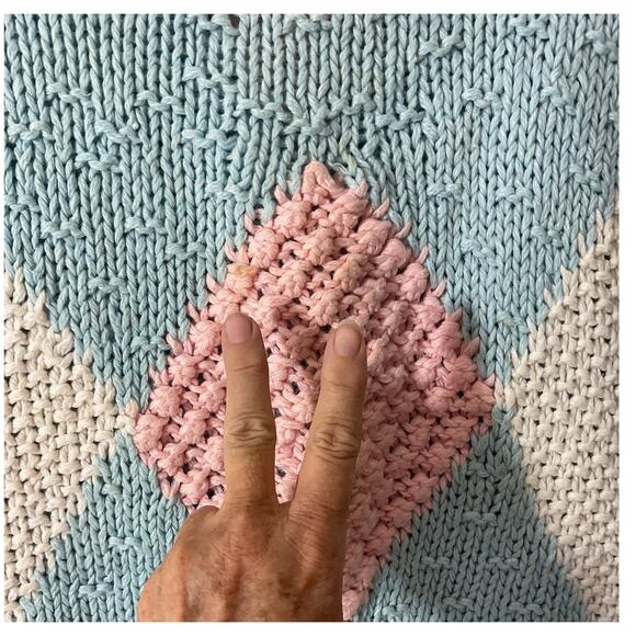 Vintage Country Craft Hand Knitted Sweater Vest Shirt Size 42 - Picture 3 of 8